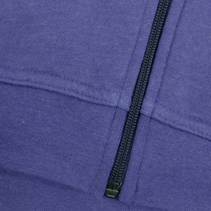 Sweat à capuche zippé en coton mélangé avec logo personnalisé polaire Streetwear d'hiver brodé lourd et surdimensionné pour hommes - Product Image 4