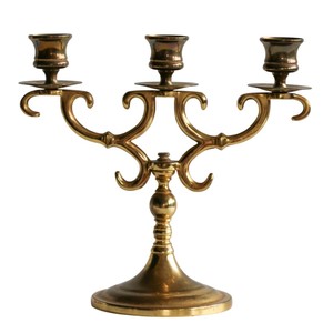 Creative Gold Finish <b>Brass</b> 3 Arm Candelabra Candle <b>Holder</b> Decorative Metal <b>Candlestick</b> Stand For Home Decor Affordable Price - Product Image 3