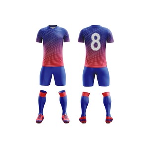 Ensemble d'uniformes d'équipe de football sublimés personnalisés Design de maillot de football Maillots de football France en polyester 100% de haute qualité - Product Image 3