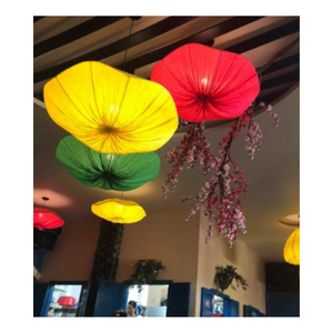 Lanterne en soie faite à la main de haute qualité lanternes décoratives colorées pour Festivals décor à la maison Portable fleur de bambou Offre Spéciale Vietnam - Product Image 1