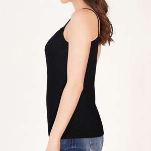 Camiseta sin Mangas de Algodón para Mujer, Estilo Simple, Delgada, Lisa, Hecha en Pakistán - Product Image 2