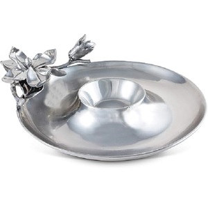 Venta caliente de alta calidad estándar Metal forma de piña plato para servir alimentos fiestas interiores mesa de comedor bandeja decorativa o hogar - Product Image 2