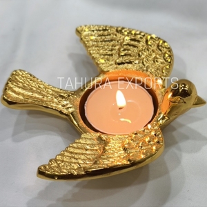 New Arrival Classic Bird Tabletop Decoration Golden <b>Tea</b> <b>Light</b> Candle Holder for <b>Christmas</b> Home Ramadan Decoration and Gifting - Product Image 3