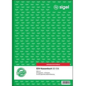 Papel para Caja Registradora SIGEL DIN A4 Verde 2 x 40 Hojas - Product Image 1