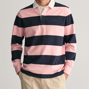 Polos de rugby clásicos, camisetas de rugby transpirables cómodas, ropa de rugby de algodón pesado de manga larga personalizada - Product Image 5