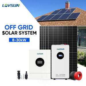 Lovsun完全ソーラーシステム8kw-30kw単相オフグリッドソーラーシステムスプリットフェーズハイブリッド家庭用ソーラーシステム - Product Image 1