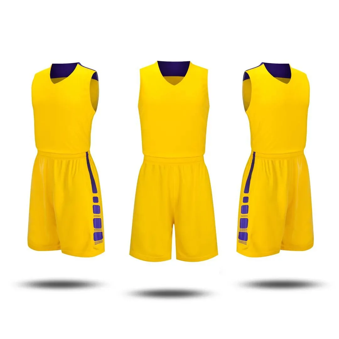 Sublimated Basketball Uniforms Embroidery Tackle Twill Basketball Uniforms Basketball Uniform Kit Jerseys Shorts