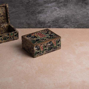 Boîte à bijoux en marbre à motif d'éléphant vintage, solution de rangement élégante pour vos accessoires bien-aimés - Product Image 3