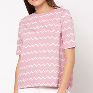 Camiseta de Algodón para Mujer de Uso Diario, Estilo Urbano Informal, Corte Regular, Otoño Invierno, Suave y Transpirable, OEM ODM, Logotipo Personalizado - Product Image 2