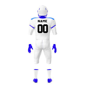 Traje de entrenamiento de fútbol americano Nombre personalizado Logo Sublimación Impreso Conjunto Tela transpirable OEM ODM Precio de fábrica - Product Image 4