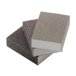 Spugne Abrasive a Grana Grossa per Sgrossatura e Finitura, 98x70x25h mm, Grana 36 (2 pz) - Product Image 1