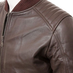 Chaqueta de cuero de invierno de moda para hombre de estilo callejero directo de fábrica de alta calidad con 2 bolsillos laterales personalizados chaqueta de cuero para hombre - Product Image 4