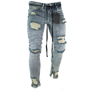 Pantalon en jean droit décontracté pour hommes Jeans élégants et durables Parfait pour les tenues décontractées Activités de plein air et mode quotidienne - Product Image 4