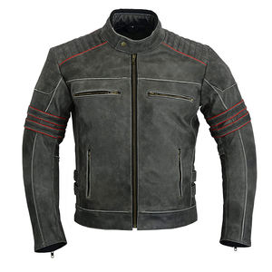 Chaqueta de Cuero para Hombre de Alta Calidad de Fabricante OEM, Última Moda, Diseño Único - Product Image 4