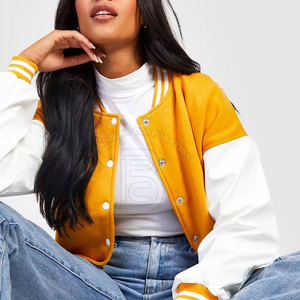 Comfortable Use <b>Women</b> Winter <b>Jackets</b> <b>Lightweight</b> Custom Design <b>Women</b> Letterman <b>Jacket</b> For Street Wear - Product Image 5