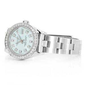 Reloj Unisex de Lujo de Acero Inoxidable con Diamantes de Imitación VVS, Movimiento de Cuarzo, Esfera de Cristal, Estilo Hip Hop - Product Image 2