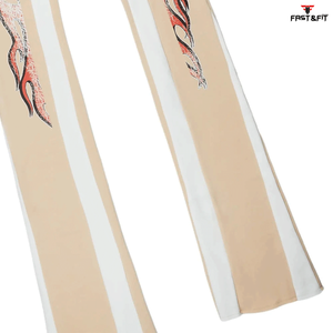 Survêtements imprimés surdimensionnés pour hommes respirants de grande taille ensemble de pantalons de survêtement évasés à capuche survêtements d'hiver - Product Image 5