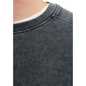 เสื้อสเวตเชิ้ตคอกลมทรงหลวมคุณภาพสูงสำหรับผู้ชาย สไตล์ลำลองสำหรับฤดูหนาว ล้างสีแบบแอซิดวอช รับผลิตตามสั่ง ขายส่ง - Product Image 5