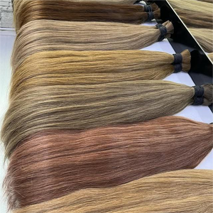 Precio de fábrica, cabello humano vietnamita a granel, textura sedosa Natural virgen, larga vida, listo para enviar, suministro de mercado de exportación - Product Image 2