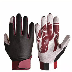 Gants de football américain à prix réduit Design personnalisé à adhérence élevée Gants de football américain à prix de gros - Product Image 6