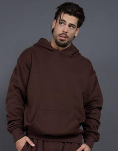 Chándal con capucha transpirable personalizado para hombre sudadera de tela tejida y pantalones de Jogger OEM conjunto de dos piezas ropa deportiva ajustada - Product Image 5