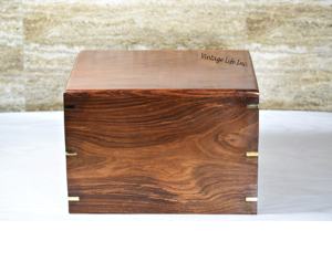 Vente chaude grand palissandre écologique personnalisable en bois crémation cercueils et urnes pour animaux de compagnie pour chats-Vente en gros - Product Image 5