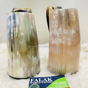 Vente en gros de tasse en corne de boeuf de culture viking Caractéristiques personnalisables de forme naturelle de style animal écologique pour les buveurs de bière FWE - Product Image 5