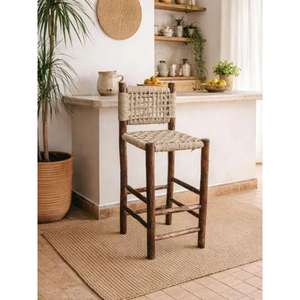 Tabouret Pouf Ottoman Marocain Fait Main, Repose-Pieds Décoratif Bohème, Coussin Traditionnel Berbère pour Salon et Maison - Product Image 1