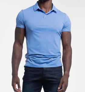 Chemise à manches courtes pour homme en coton imprimé anti-rides personnalisé, tissu 180g avec poche et logo personnalisé pour le golf - Product Image 4