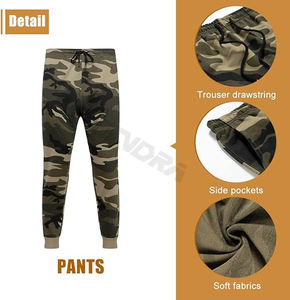 ชุดวอร์มสองชิ้นสำหรับผู้ชายชุดวอร์มผ้าฟลีซกำหนดตามสั่ง - Product Image 4