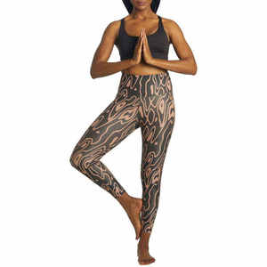 Leggings deportivos de Yoga sin costuras de alto rendimiento para mujer, personalizables, de cintura alta, teñidos lisos para un entrenamiento cómodo en el gimnasio - Product Image 4