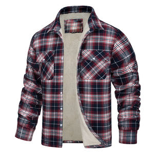 Veste bomber en toile de coton sergé de haute qualité, doublure matelassée, col montant, vente en gros, poids lourd, pour hommes - Product Image 4