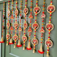 Décoration de mariage indien fleur artificielle guirlande de ficelle pour Mandap fête événement Festival scène maison et toile de fond célébration