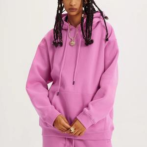 Nouveau dernier sweats à capuche de mode pour femmes couleur unie qualité d'exportation conception décontractée Logo personnalisé pas cher prix premium pour les femmes 2026 - Product Image 2
