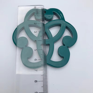 Grande Rosette Pendentif Collier Corne de Buffle Finition Laque Élégant Ethnique Tribal Boho Écologique Amour Bijoux Cadeau Parfait pour - Product Image 1