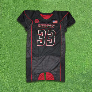 Jersey de fútbol americano personalizado con corte trasero delantero clásico Jersey de fútbol personalizado para ligas, escuelas y universidades - Product Image 4