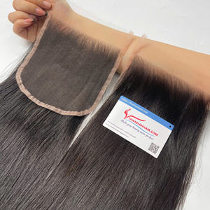 Top qualité HD dentelle fermeture 5x5 frontal suisse dentelle fermeture 5x5 brut cheveux vietnamiens fermeture perruque naturelle droite - Product Image 3