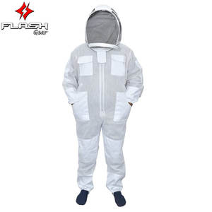 Combinaison d'apiculteur ventilée à 3 couches avec voile d'escrime et gants pour une apiculture sûre et confortable - Product Image 6