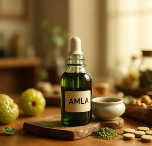 น้ำมันสกัด Amla ออร์แกนิกบริสุทธิ์100% น้ำมันสมุนไพรสกัดเย็นสำหรับผมเงางามและบำรุงหนังศีรษะ - Product Image 6