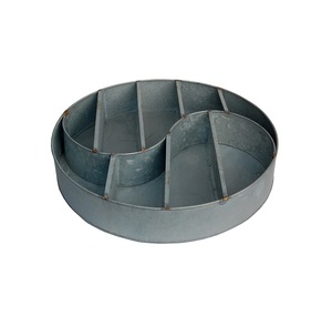 Conception personnalisée Organisateur de quincaillerie rotatif de comptoir en métal Plateau de service rond pour une utilisation polyvalente - Product Image 1