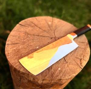 มีดเชฟเหล็กกล้าคาร์บอนสูงขายดี พร้อมด้ามไมคาร์ต้า สำหรับใช้ในร้านอาหาร พร้อมกระเป๋าหนัง มีดหั่นเนื้อ - Product Image 6