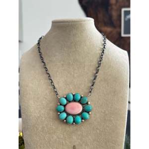 Collier à grappes florales Maxine Ramirez, multi-brins et en argent sterling - Product Image 1