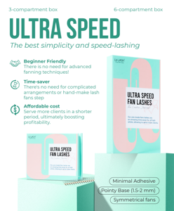 Trays de cils en vison ultra-noirs mats pré-faits, base pointue et moelleuse, cils en éventail à longue tige, vente en gros, super doux - Product Image 3