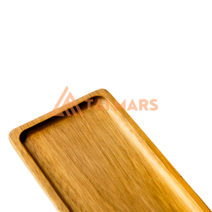 Venta al por mayor de lujo moderno de una sola capa de bambú placa logotipo personalizado joyería cubiertos herramientas negro nogal paleta para baño vida - Product Image 4