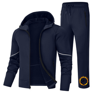 Pantalon de survêtement à capuche pour homme à fermeture éclair à séchage rapide ensemble de 2 pièces impression personnalisée ensembles de jogging de logo survêtements pour hommes survêtements unisexes - Product Image 1