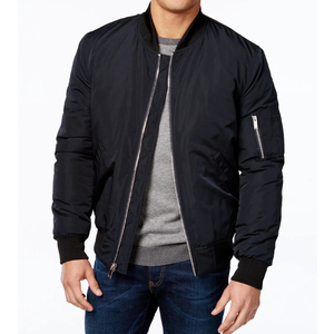 Hiver Sublimation Bomber Jacket Hommes Satin Crew Neck Zipper Satin Bomber Jackets Hommes Streetwear Nylon Bomber Jacket Hommes - Product Image 6