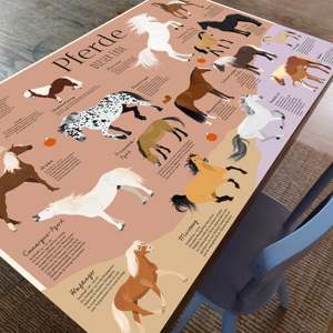 แผ่นรองโต๊ะลายการ์ตูนม้า ขนาด 60 x 40 ซม. - Product Image 4