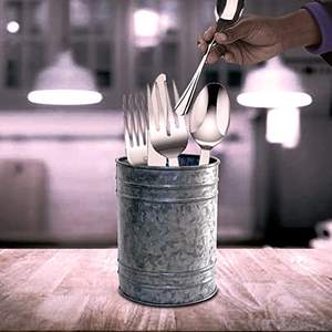 Porte-ustensiles en métal galvanisé, 10 pièces, crochet de cuisine, support pour ustensiles de cuisine - Product Image 5