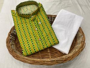 Nouvelle arrivée Kurta en coton doux imprimé avec pyjama pour homme, vêtements indiens et pakistanais - Product Image 2