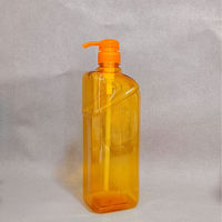 Vietnam 1000ml carré PET bouteilles de lavage à la main Unique Transparent vide bouteilles de savon liquide emballage couleur personnalisée